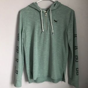 Pink Quarter-Zip Hoodie